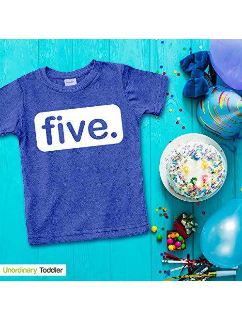 Unordinary Toddler 5th Birthday Shirt boy 5 Year Old boy Birthday boy Shirt 5 Five Fifth Shirts Gifts