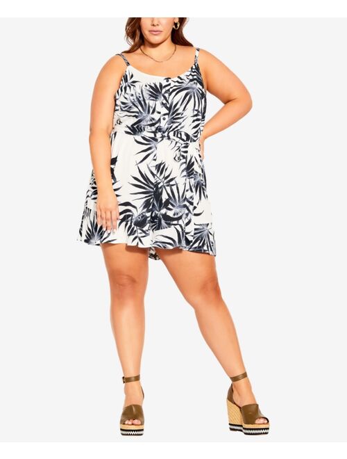 CITY CHIC Trendy Plus Size Phi Phi Fun Romper