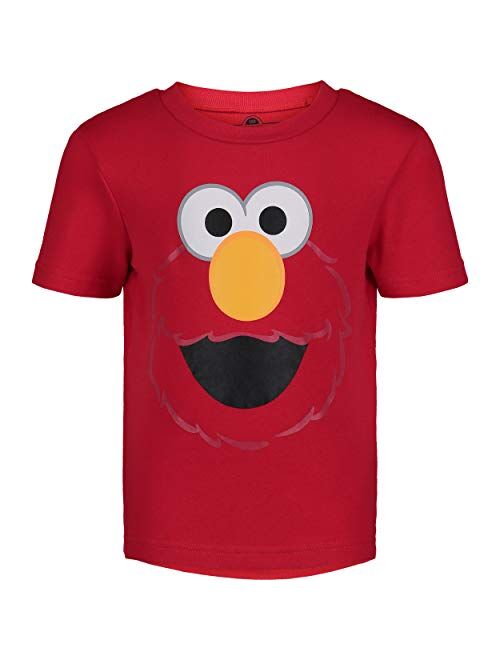 Sesame Street Toddler Boy Girl 4 Pack T-Shirts Elmo Oscar Big Bird Cookie Monster