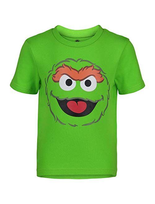 Sesame Street Toddler Boy Girl 4 Pack T-Shirts Elmo Oscar Big Bird Cookie Monster