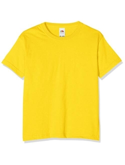 T-Shirt. Fruit of The Loom Childrens/Kids Little Boys Valueweight Short Sleeve T-Shirt