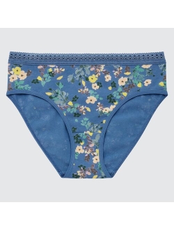 Flower Print Mid-Rise Briefs