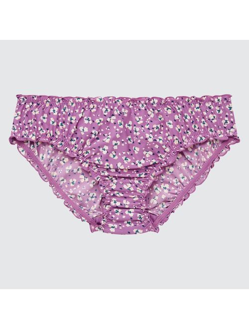 UNIQLO Frilled Mini-Flower Print Mid-Rise Briefs