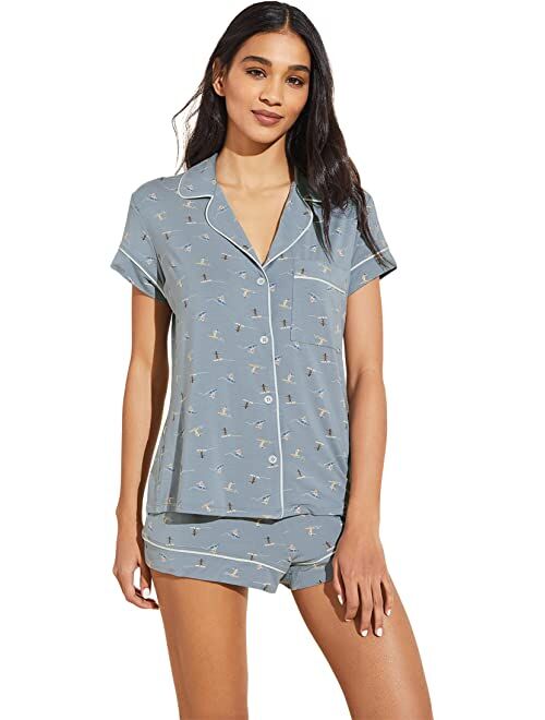 eberjey Gisele Printed - The Shortie Short PJ Set