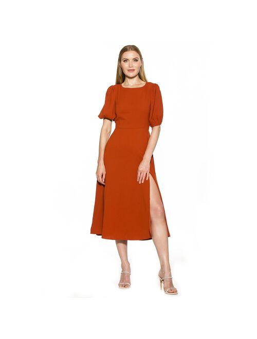 Women's ALEXIA ADMOR Blaire Bubble Sleeve Open Back Dress