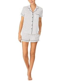 Short Sleeve Notch Short PJ Set