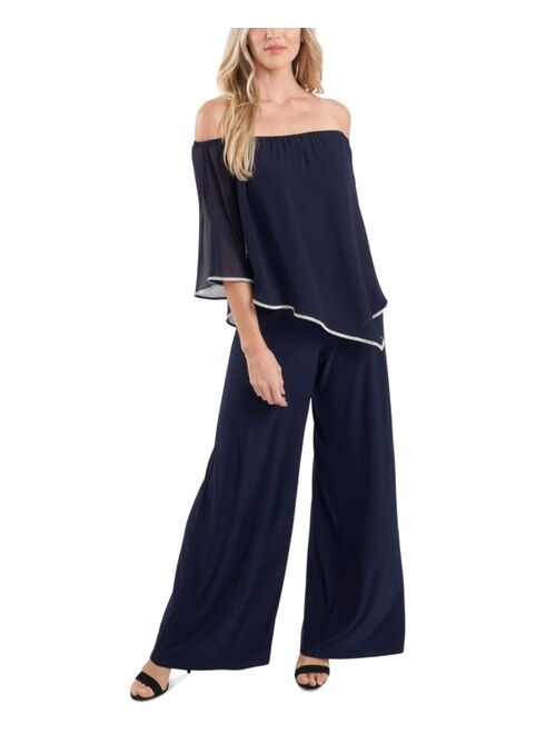 MSK Embellished Overlay Jumpsuit