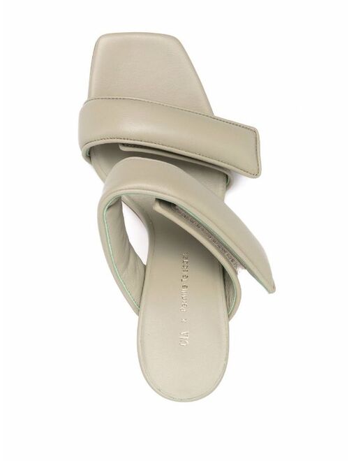 GIABORGHINI touch-strap open-toe sandals