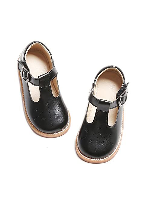 Kiderence Girls Flat Dress Shoes School Oxfords Marry Jane (Toddler/Little Kids)