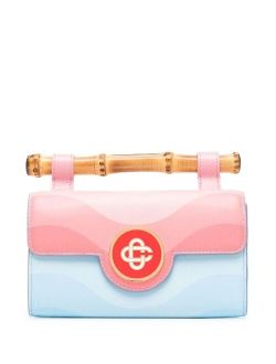 Casablanca colour-block leather clutch bag