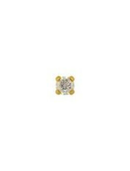 STUDEX Sensitive Cubic Zirconia Stud Earrings 3mm | Hypoallergenic and Nickel Free for Sensitive Ears | Gold Plated Posts | High Fashion Earrings for Women and Men-PR-741