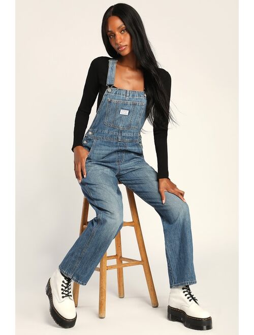 Levi's Vintage Denim Medium Wash Overalls