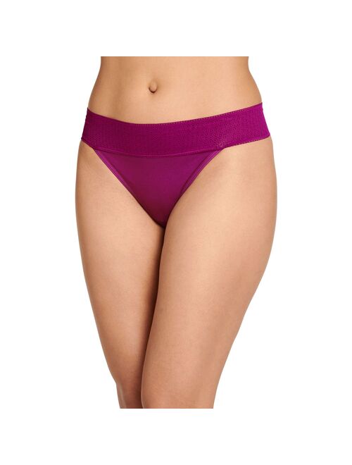 JOCKEY Women's Soft Touch Lace Thong Underwear