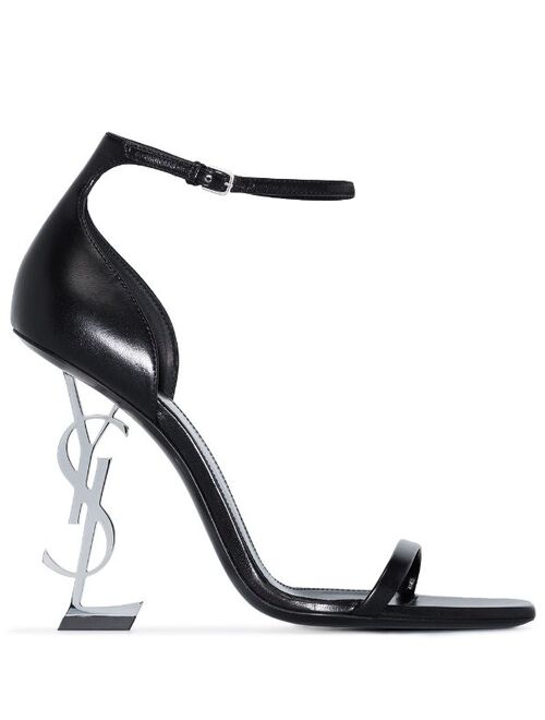 Buy Yves Saint Laurent Saint Laurent Opyum 100mm leather sandals online ...