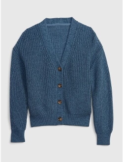 Kids Shaker-Stitch Cardigan