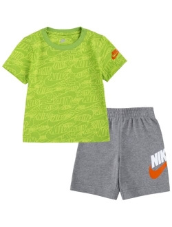 Toddler Boys Read Print T-shirt and Shorts, 2 Piece Set