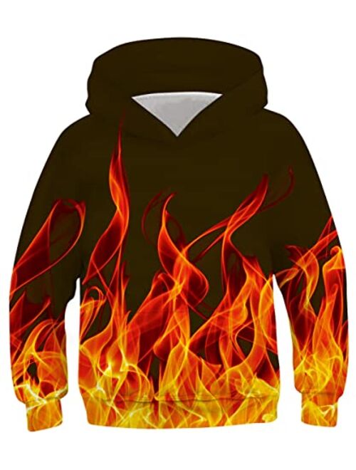 UNICOMIDEA Boys Girls 3D Print Pullover Hoodie Kids Hooded Sweatshirts with Pocket for 6-16T