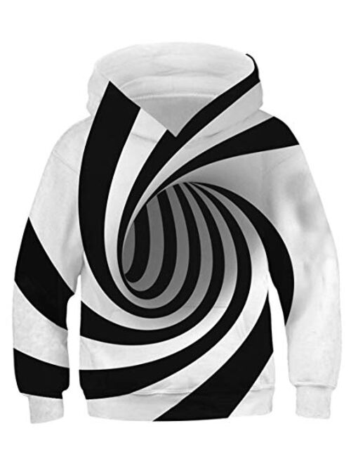 UNICOMIDEA Boys Girls 3D Print Pullover Hoodie Kids Hooded Sweatshirts with Pocket for 6-16T