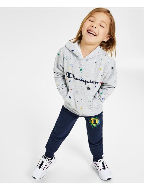 Champion Toddler & Little Boys Paint Splatter Hoodie & Jogger Set