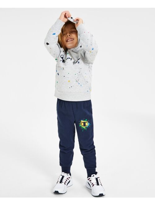 Champion Toddler & Little Boys Paint Splatter Hoodie & Jogger Set