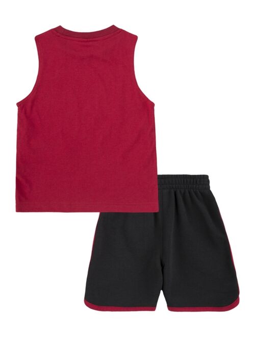 Jordan Toddler Boys Pixel Flight Muscle Tank and Shorts, 2 Piece Set