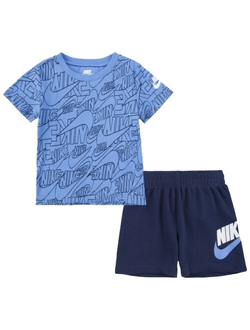 Nike Toddler Boys Read Print T-shirt and Shorts, 2-Piece Set