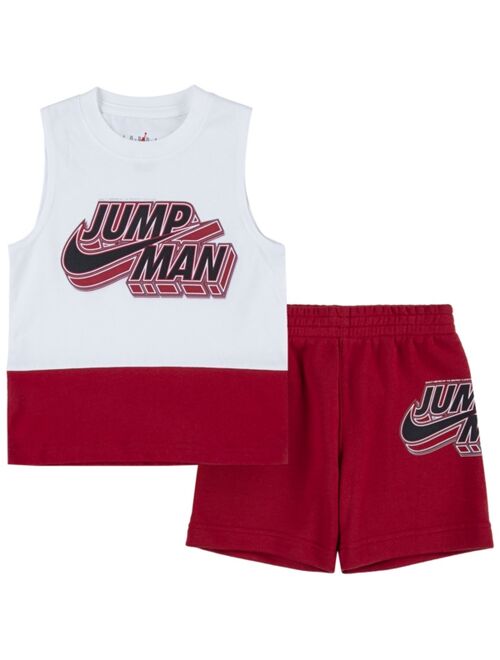 Jordan Toddler Boys Jumpman X Nike Muscle Tank and Shorts, 2 Piece Set