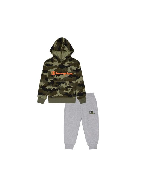 Boys 4-7 Champion Signature Fleece Camo Print Graphic Hoodie & Jogger Pants Set