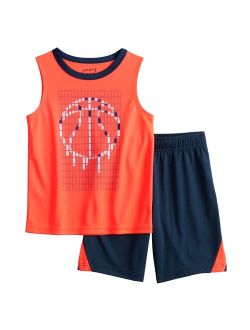 Boys 4-8 Jumping Beans Active Muscle Tank Top & Shorts Set