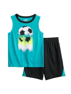 Boys 4-8 Jumping Beans Active Muscle Tank Top & Shorts Set