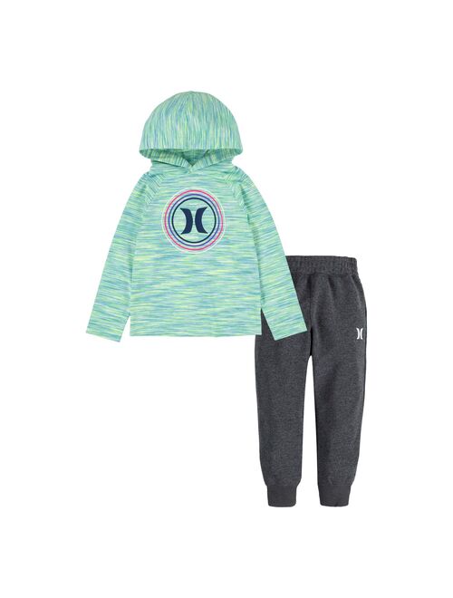 Toddler Boys Hurley Raglan Hoodie and Joggers Set