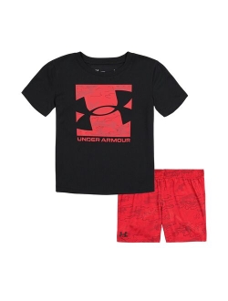 Boys 4-7 Under Armour Pop Camo Graphic Tee & Shorts Set