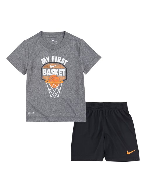 Boys 4-7 Nike Sports Graphic Tee & Shorts Set