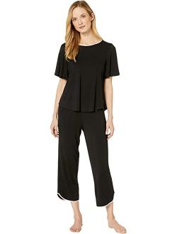 Evergreen Modal Jersey Short Sleeve Cropped PJ Set