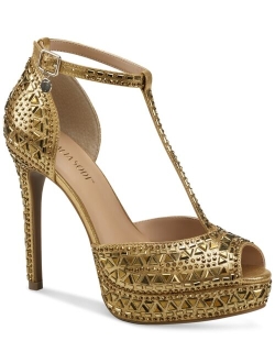 THALIA SODI Women's Chace Embellished Platform Pumps