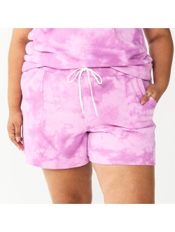 Plus Size Sonoma Goods For Life Drawstring Fleece Shorts