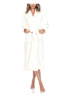 Women's Long Cozy Loungewear Belted Robe