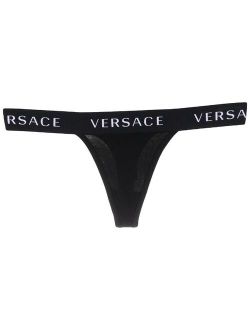 logo waistband thong