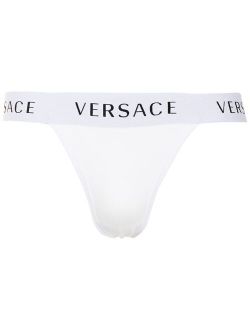 logo waistband thong