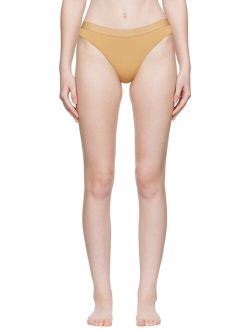 UNDERWEAR Tan Greca Border Thong