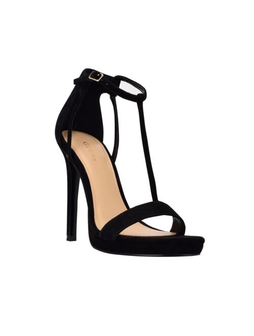 GUESS Women's Tecru T Strap Dress Sandals