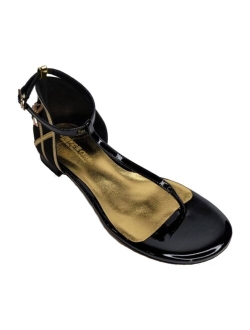 THINGS II COME Women's Gloria Luxurious Flat Sandals