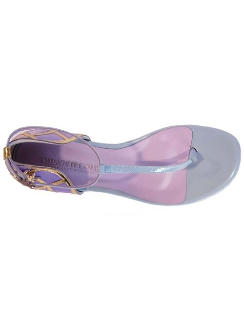 THINGS II COME Women's Gloria Luxurious Flat Sandals