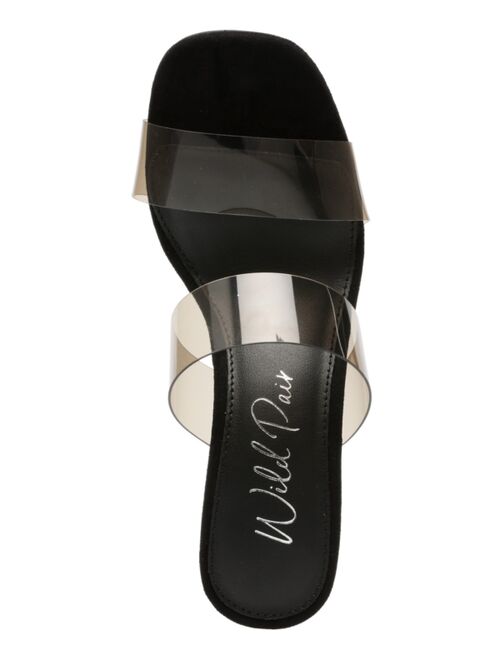 Wild Pair Zandria Two-Piece Clear Vinyl Dress Sandals, Created for Macy's