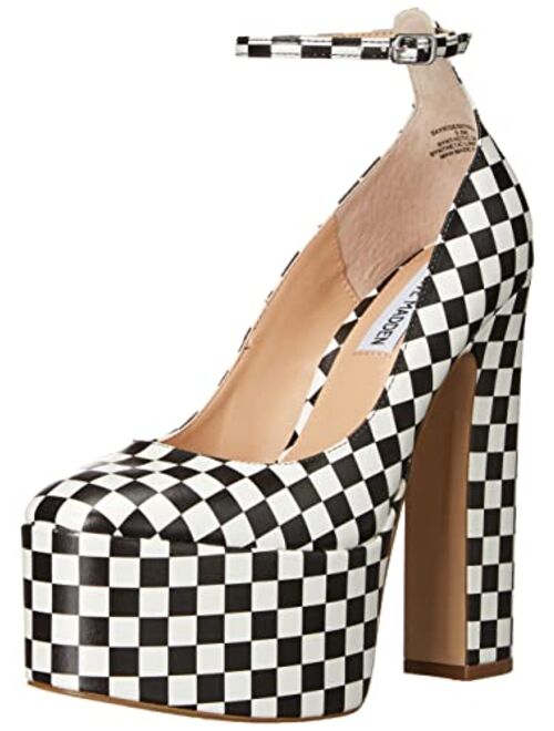 STEVE MADDEN Women's Skyrise Ankle-Strap Platform Pumps