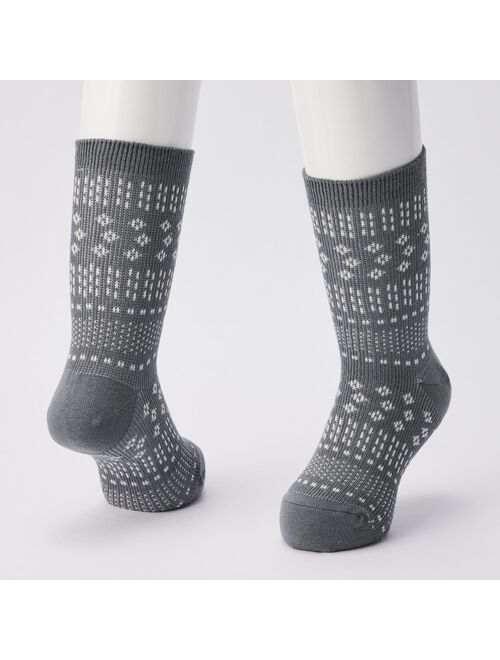 UNIQLO HEATTECH Socks (2 Pairs)(Fair Isle)