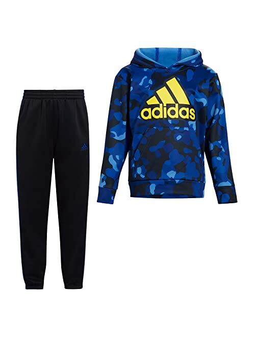 adidas Kids Camo Fleece Hooded Pullover Set (Toddler/Little Kids/Big Kids)