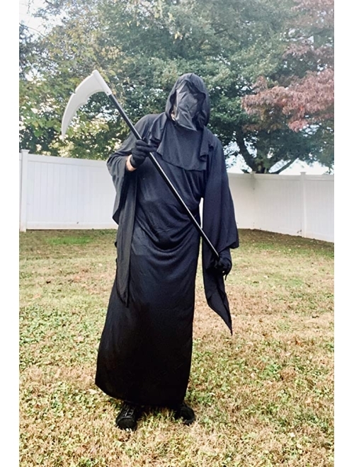 Morph Costumes Grim reaper Costume Adult, Halloween Costume Men Available in Sizes M, L, XL, XXL