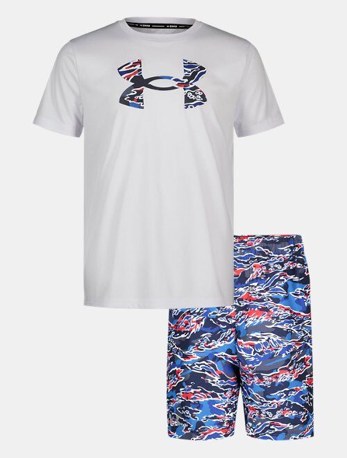 Under Armour Boys' Pre-School UA Hypermash Camo Surf Shirt & Volley Shorts Set