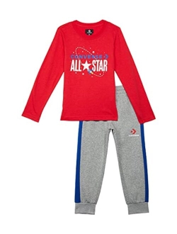 Kids All Star Metallic Long Sleeve & Joggers (Little Kids)